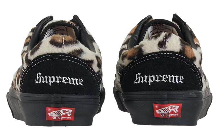 Vans Old Skool x Supreme Shoes 'Black White Brown' VN0A5FCBBM8
