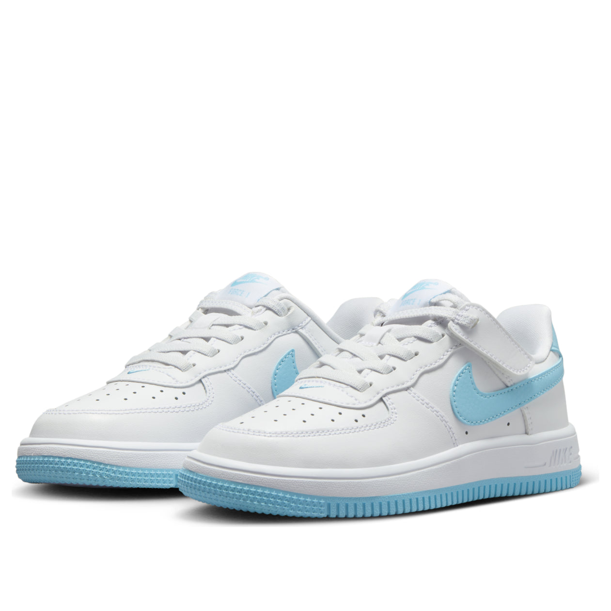 (PS) Nike Force 1 Low EasyOn 'White Aquarius Blue' FN0237-107