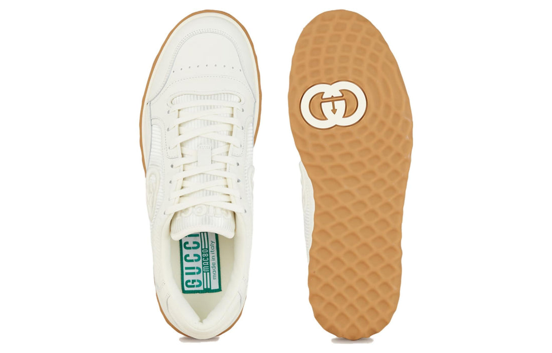 (WMNS) Gucci MAC80 Embroidered Sneakers 'White Gum' 747954-AAB8C-9110