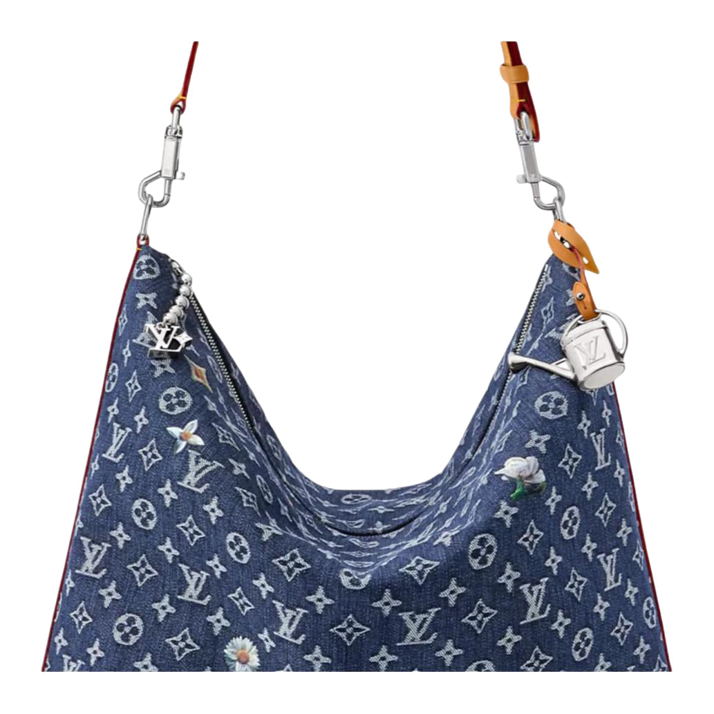 LOUIS VUITTON Vagabond Hobo 'Blue' M27555