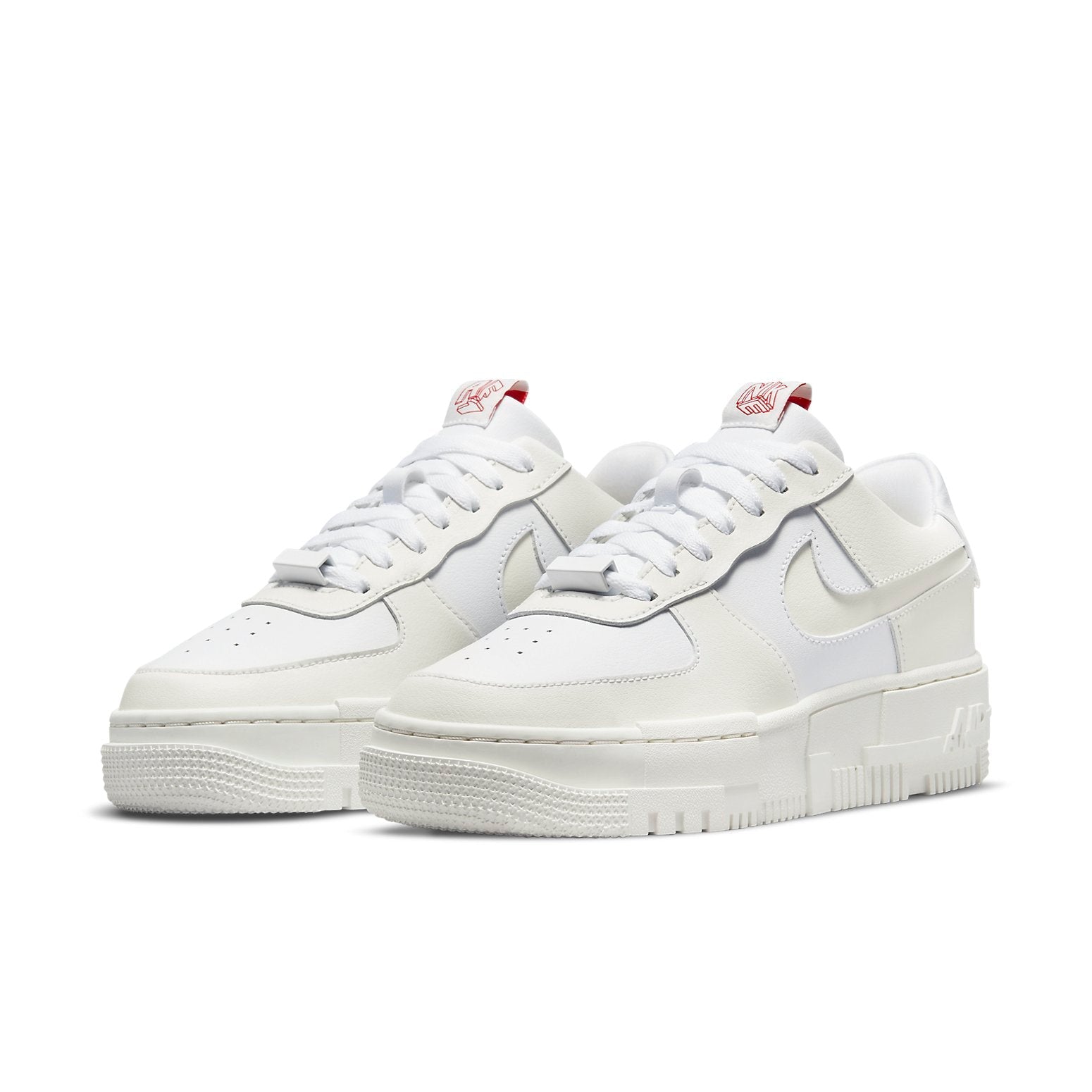 (WMNS) Nike Air Force 1 Pixel 'Summit White Red Tag' CK6649-105