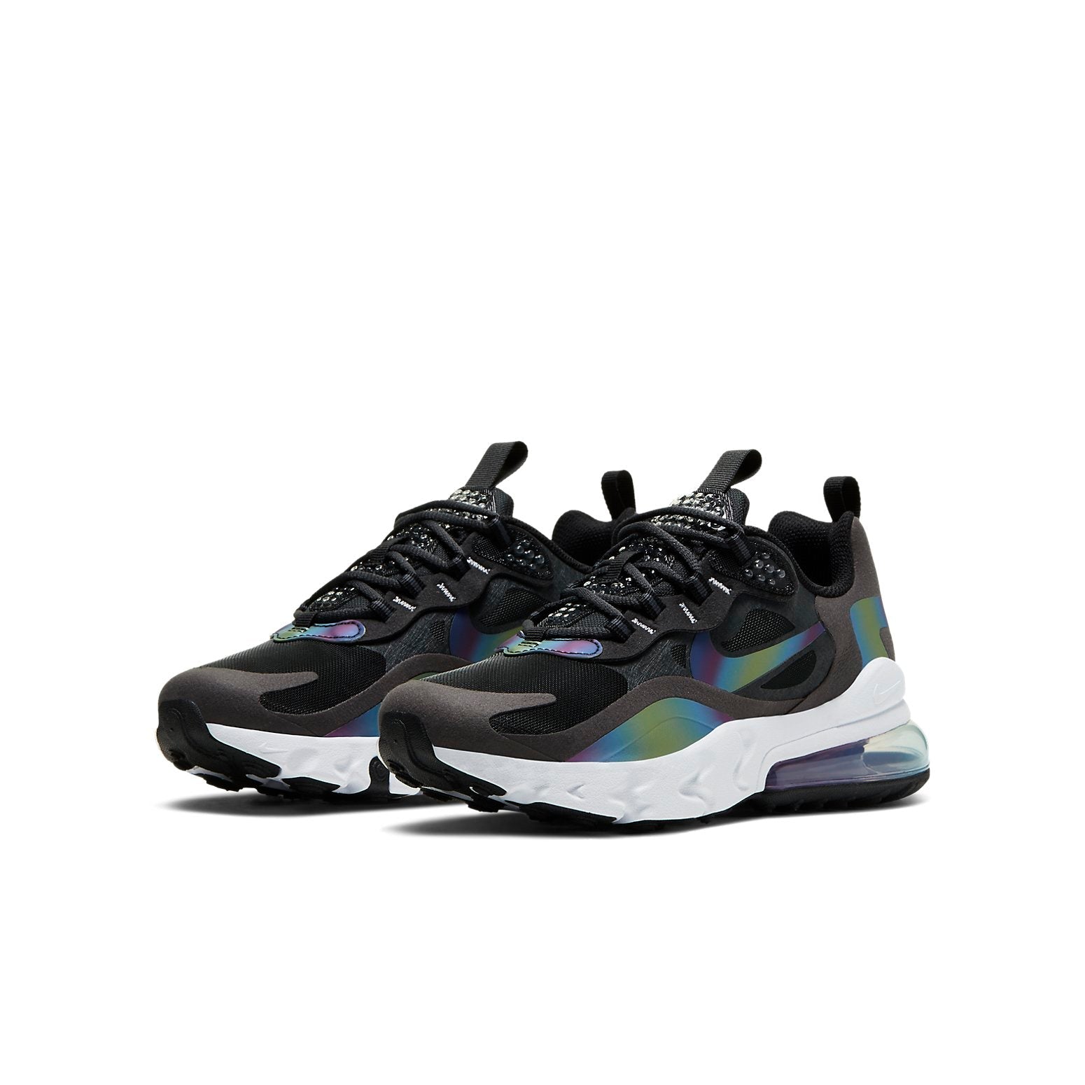 (GS) Nike Air Max 270 React 'Dark Smoke Grey Iridescent' CT9633-001