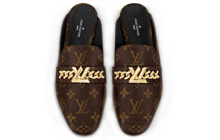 (WMNS) LOUIS VUITTON Upper Case Monogram Mules 'Brown' 1A4XH4