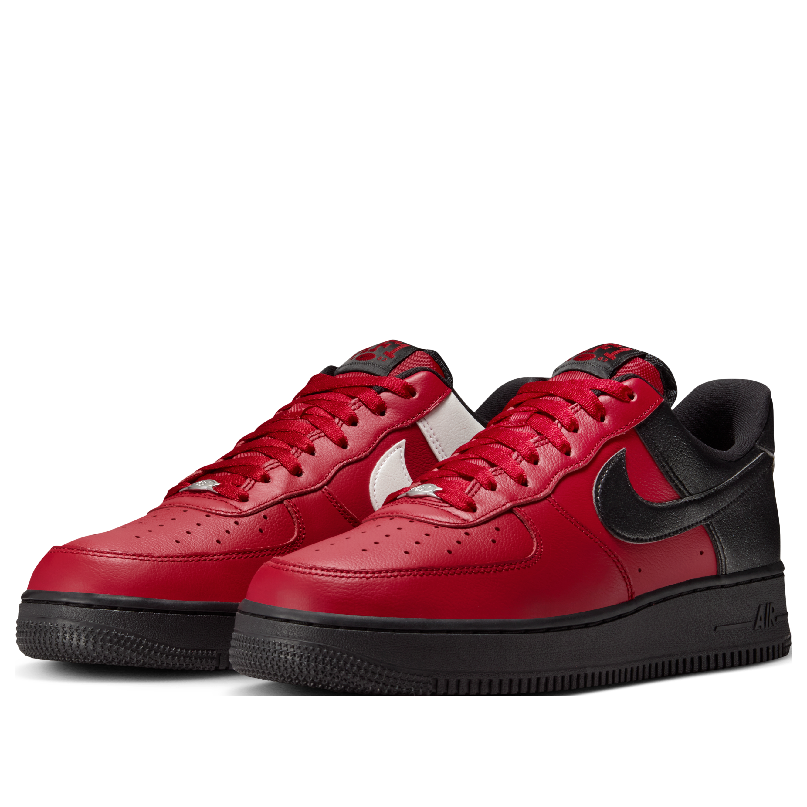 Nike Air Force 1 Low Mismatched Heel 'Gym Red Black White' IB6847-600