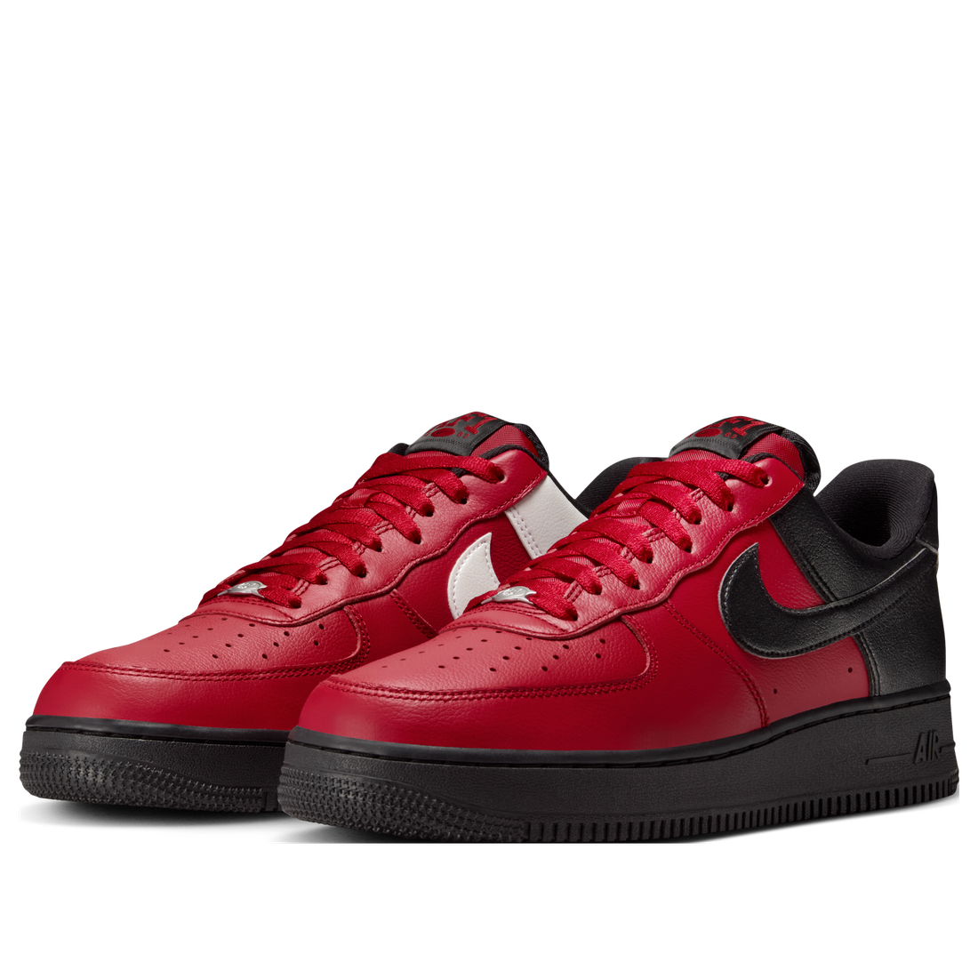 Nike Air Force 1 Low Mismatched Heel 'Gym Red Black White' IB6847-600