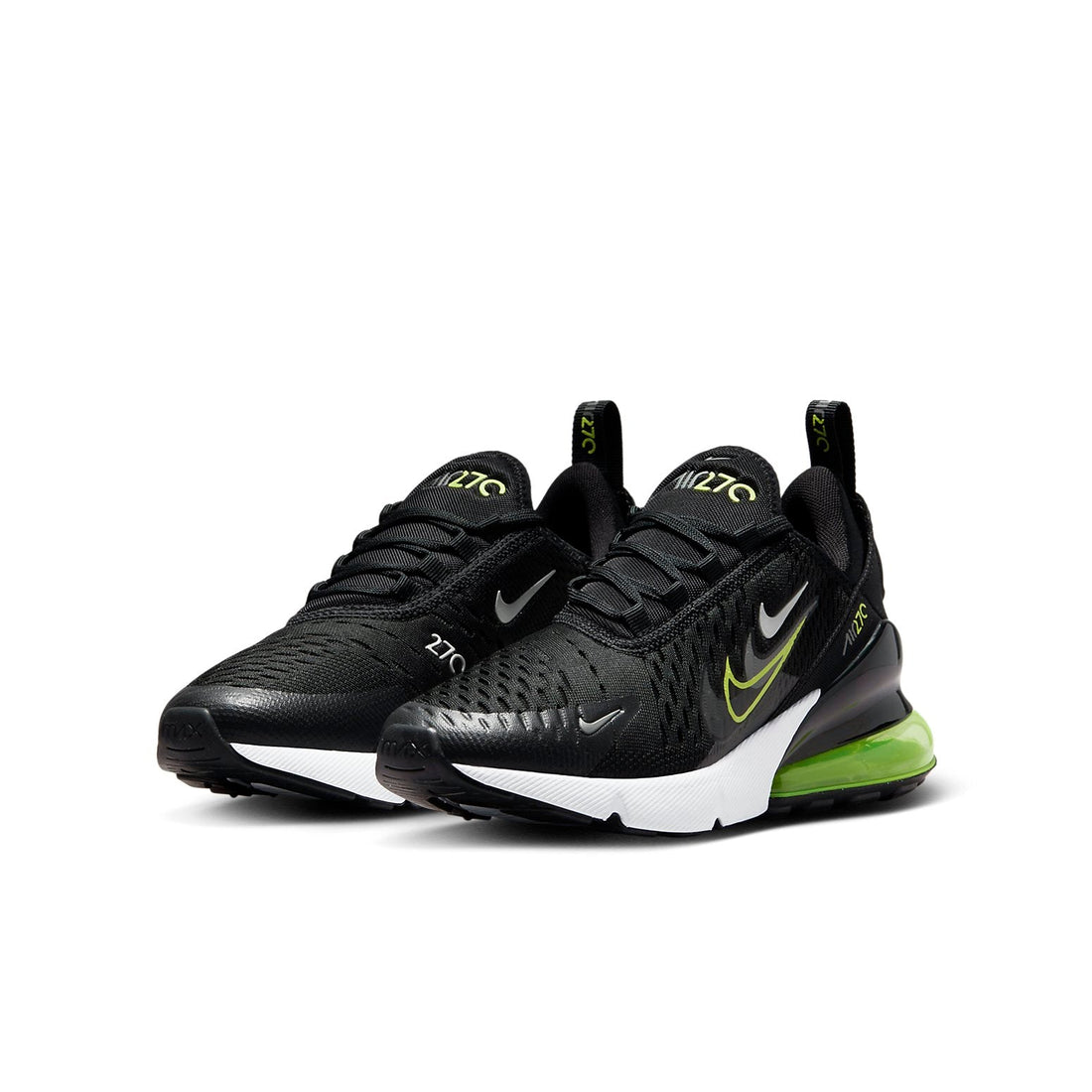 (GS) Nike Air Max 270 'Multi-Swoosh - Black Volt' FV7017-001