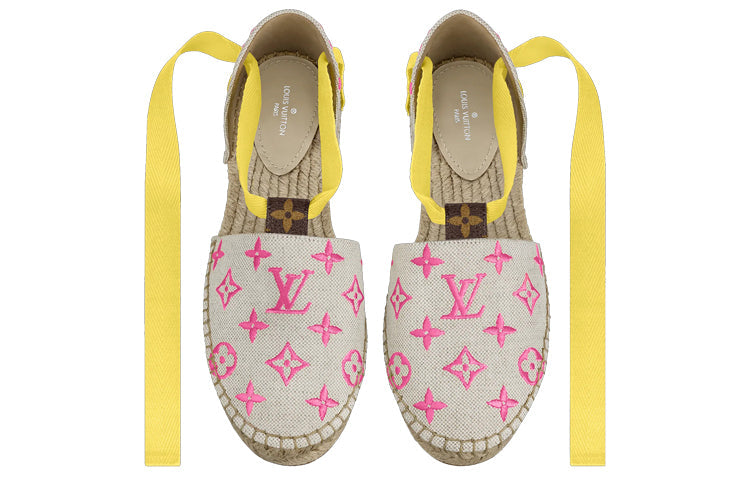LOUIS VUITTON Starboard Sandals 'Beige Pink Yellow' 1A8GC2