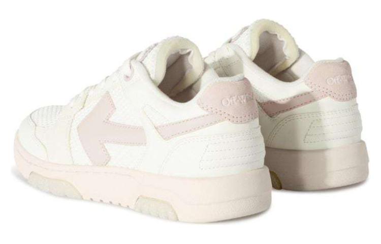 (WMNS) Off-White Slim Out Of Office Leather Sneakers 'White Pink' OWIA276S24LEA0010136