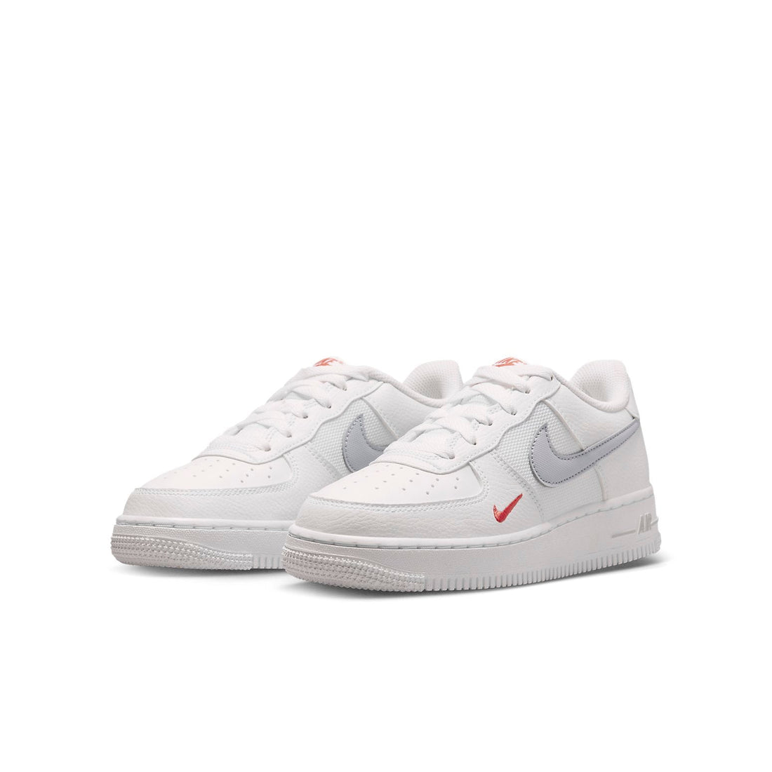 (GS) Nike Air Force 1 Low 'White Grey Red' FD9772-100