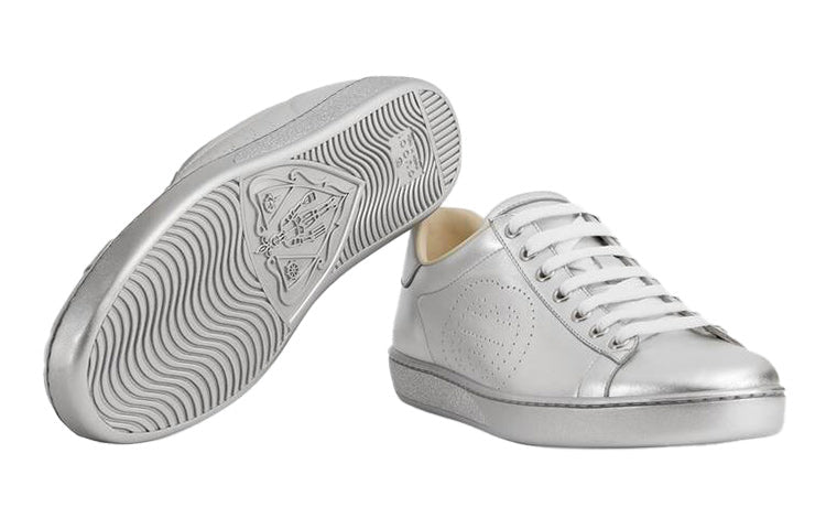 (WMNS) Gucci Ace 'Metallic Silver' 663168-B8B20-8106