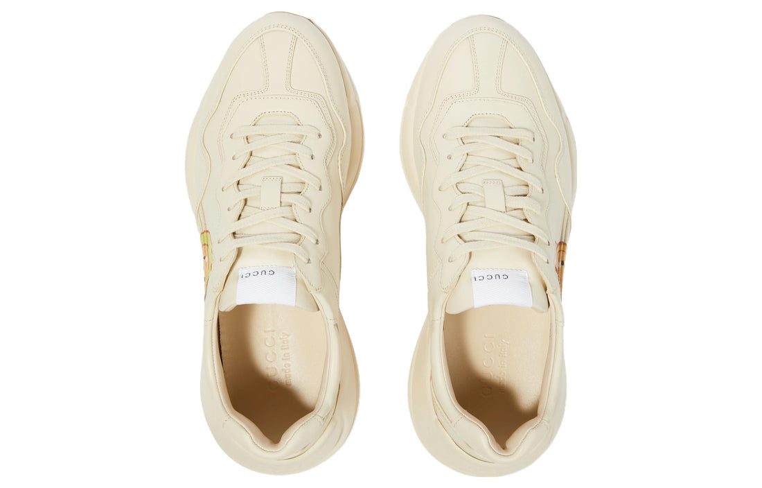 (WMNS) Gucci Kawaii Rhyton Leather Sneakers 'Cream White' 738776-DRW00-9522