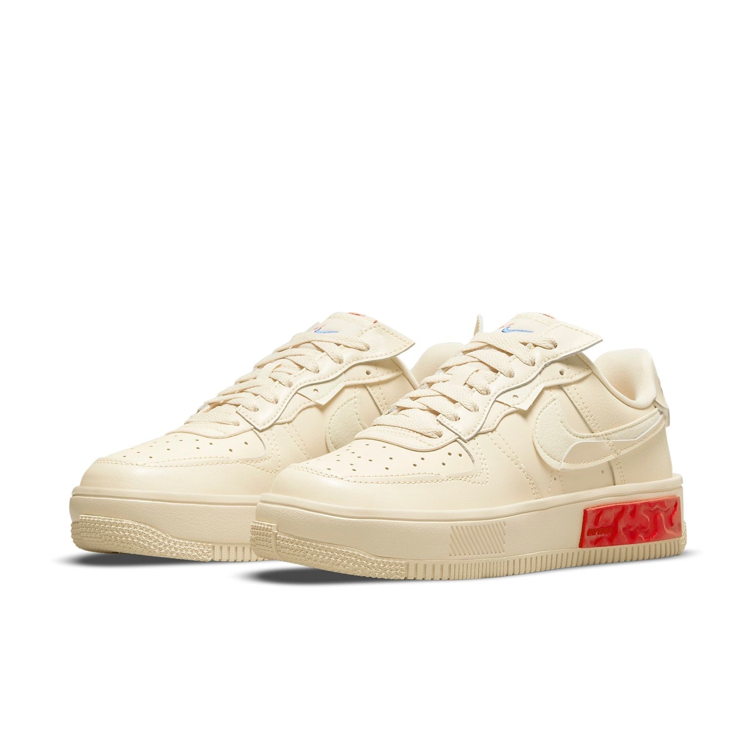 (WMNS) Nike Air Force 1 Fontanka 'Pearl White University Red' DA7024-200
