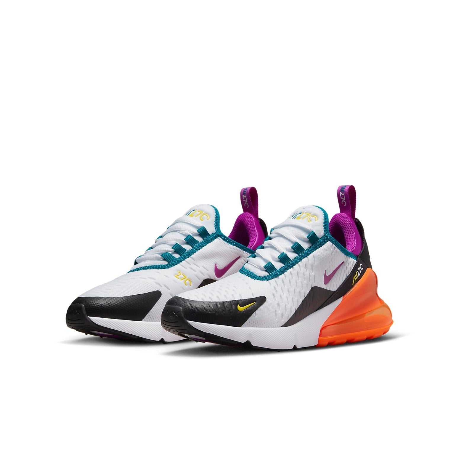 (GS) Nike Air Max 270 'White Orange Purple' FD0299-100