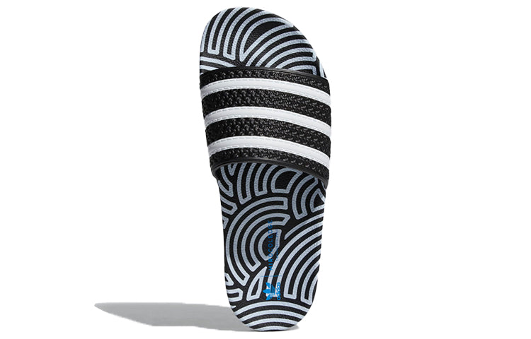 adidas Hirocoledge x Adilette Slides 'Takahashi Hiroko - Black White' FY1592