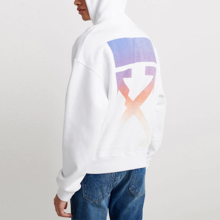Men's Off-White Degrad Arrows Loose Fit White OMBB037F21FLE0050184
