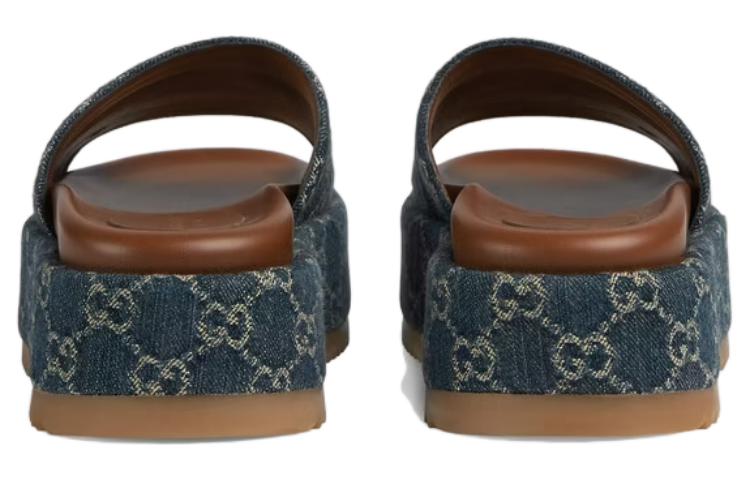 (WMNS) Gucci Angelina Platform 55 mm Sandal 'Jacquard Denim' 623212-2KQ00-4402