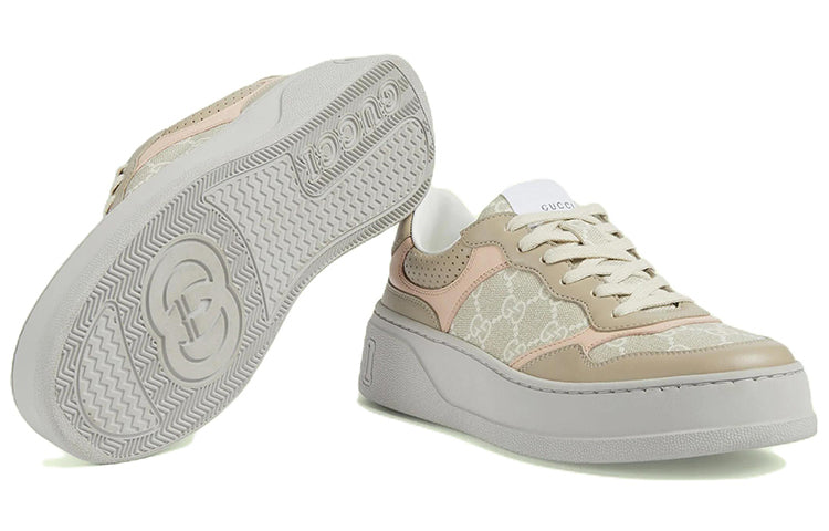 (WMNS) Gucci GG Sneaker 'Oatmeal Light Pink' 700775-UPG90-9595