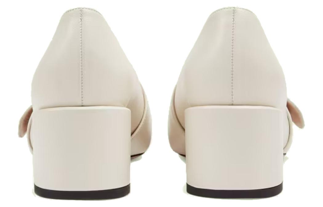 (WMNS) Gucci Blondie pump 'White Leather' 700053-C9D00-9022