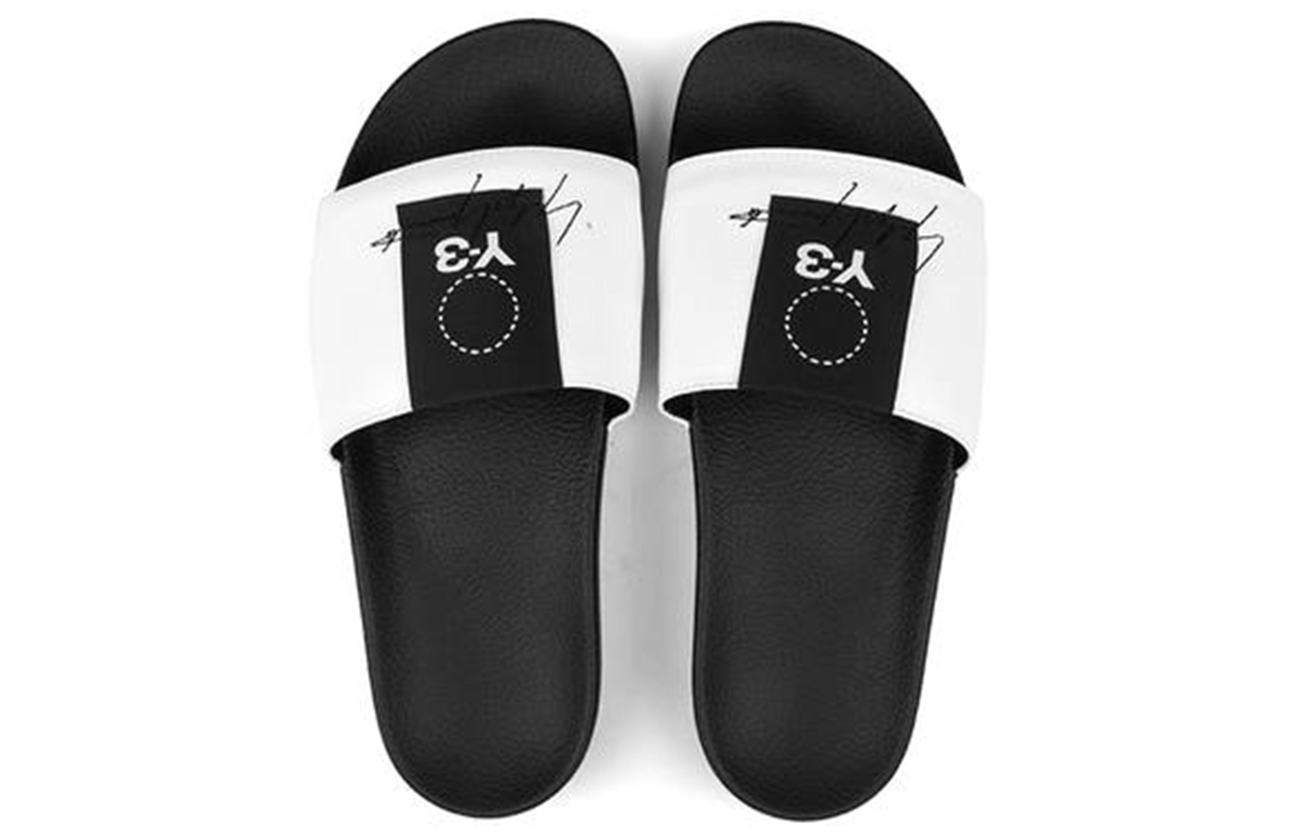 adidas Y-3 ADILETTE Slippers 'Black White' BC0911