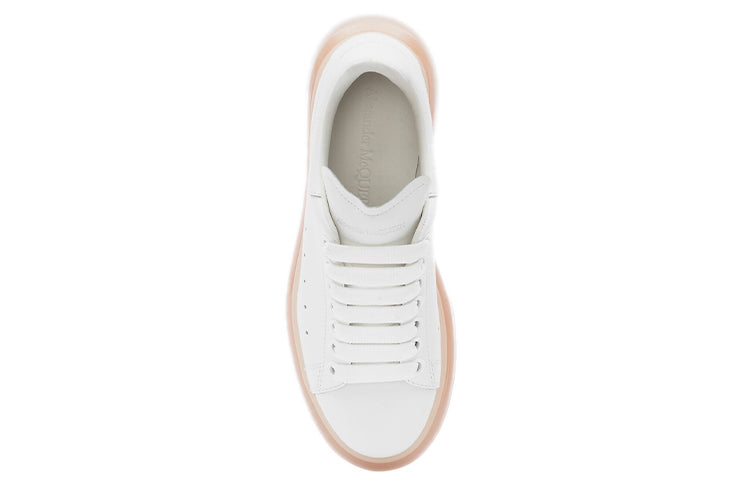 (WMNS) Alexander McQueen Oversized Sneaker 'White Rose Gold' 611698WHYBY9053