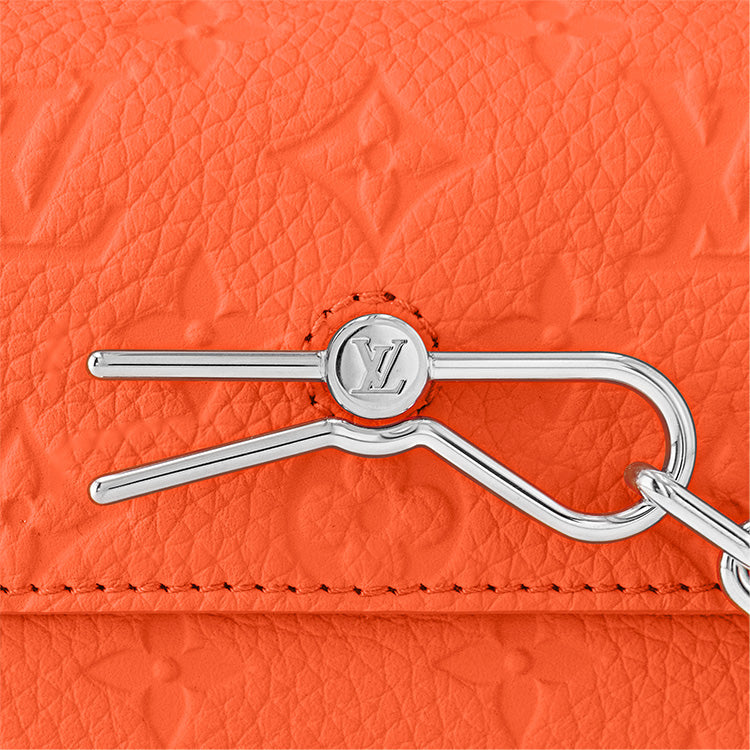 LOUIS VUITTON Steamer Wearable Wallet Monogram Taurillon Leather 'Orange' M82916