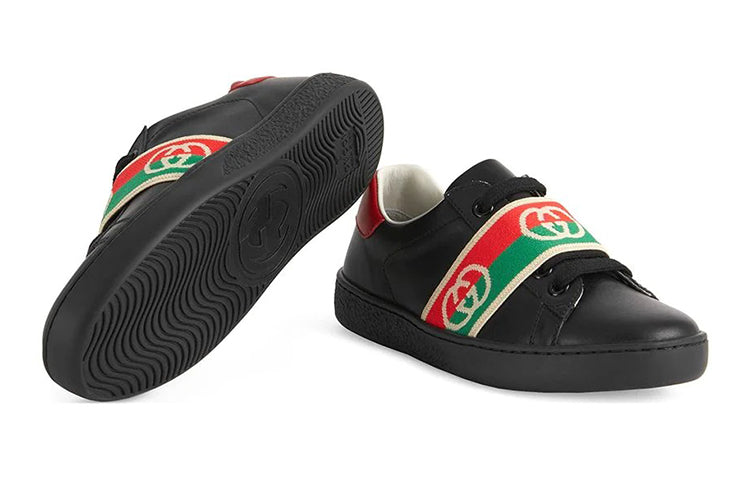 (GS) Gucci Ace Sneaker With Interlocking G Web 'Black' 662212-D8050-1065