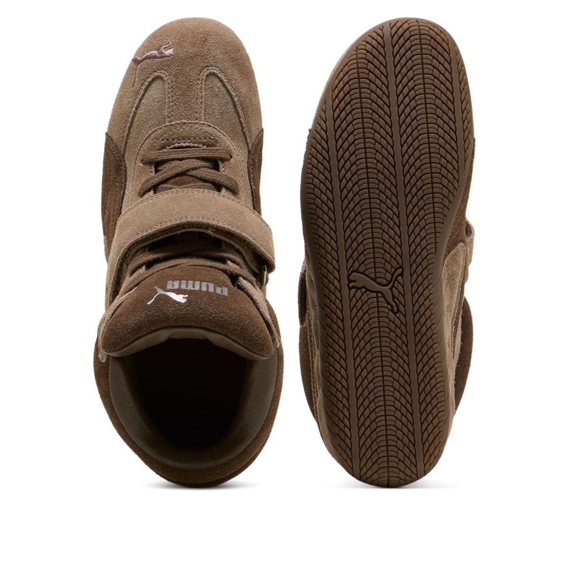 (WMNS) PUMA x Alexander McQueen Speedcat Mid Wedge 'Brown' 407878-01