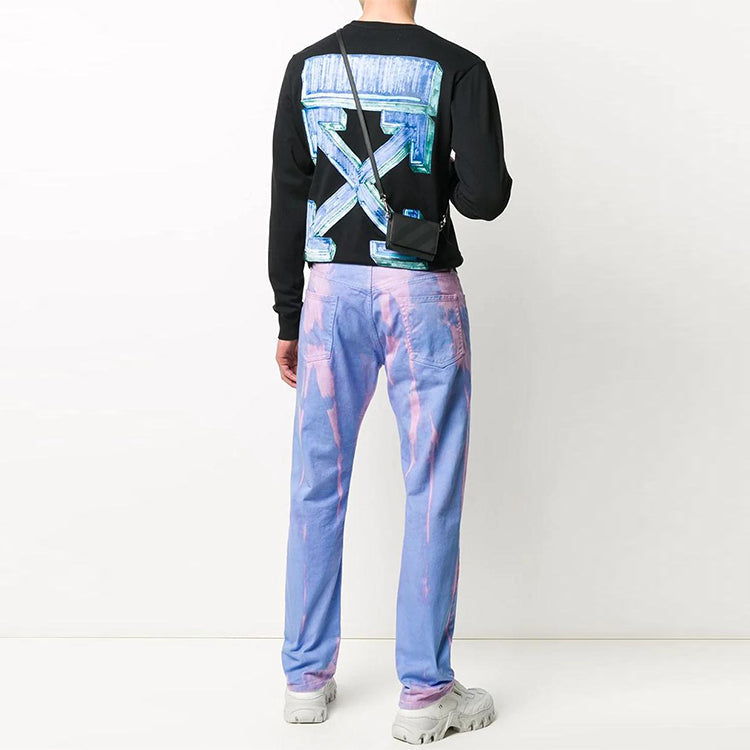 Off-White Fw20 Marker Arrows Print Long Sleeve T-shirt OMAB001E20JER0031045