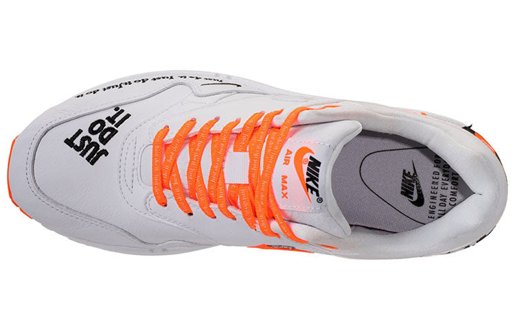 (WMNS) Nike Air Max 1 LX 'Just Do It White Orange' 917691-100