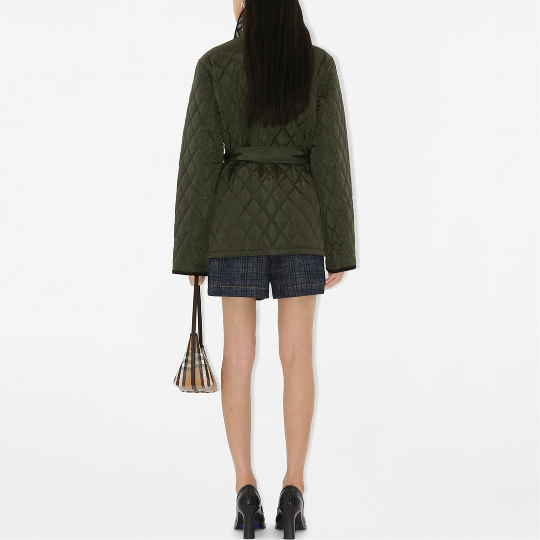 (WMNS) Burberry 25 Quilted Nylon Jacket 'Green' 81103771