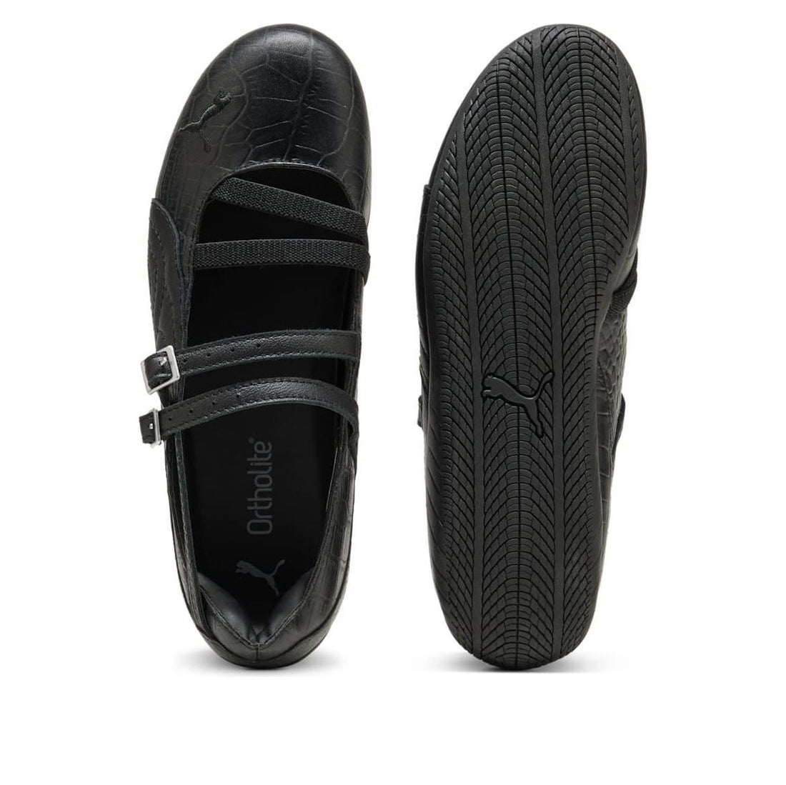 (WMNS) PUMA Speedcat Ballet 'Croc Print Black' 405327-01