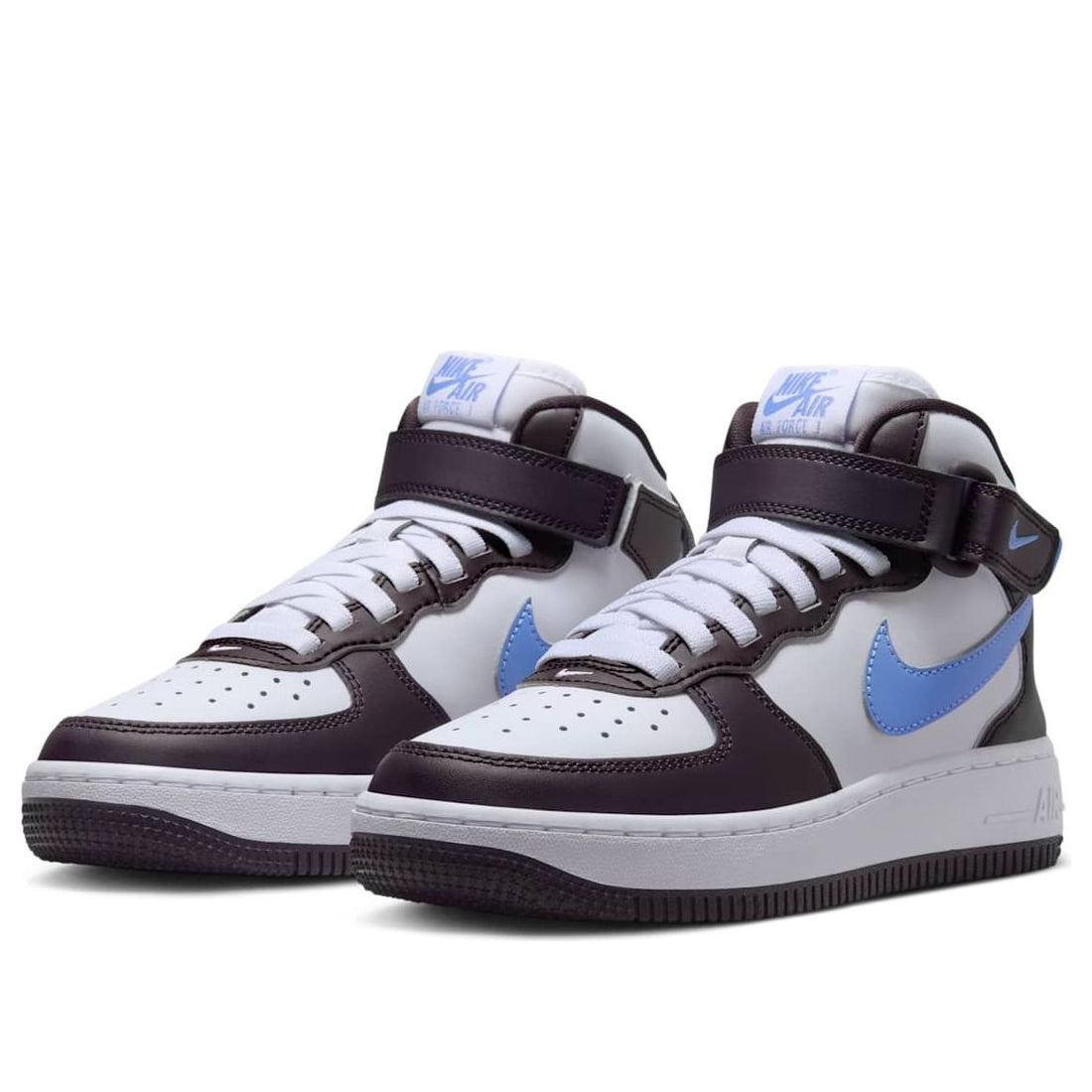 (GS) Nike Air Force 1 Mid EasyOn 'Burgundy Ash White Royal' FN1193-600
