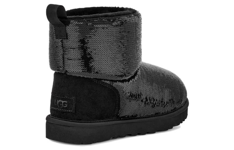 (WMNS) UGG Classic Mini Boot Mirror Ball 'Black' 1151291-BLK