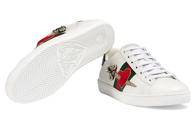 (WMNS) Gucci Ace Embroidered 'Bee' 472990-A38G0-9064