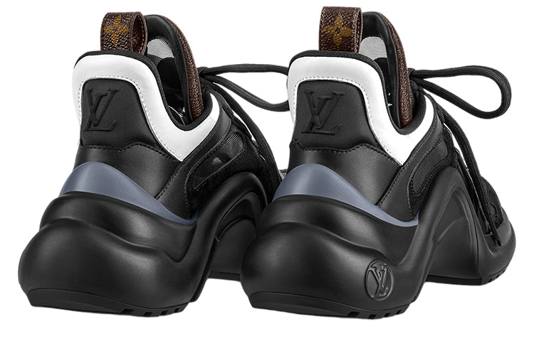(WMNS) LOUIS VUITTON LV Archlight Sneakers 'Black with Brown Monogram' 1A9RQV