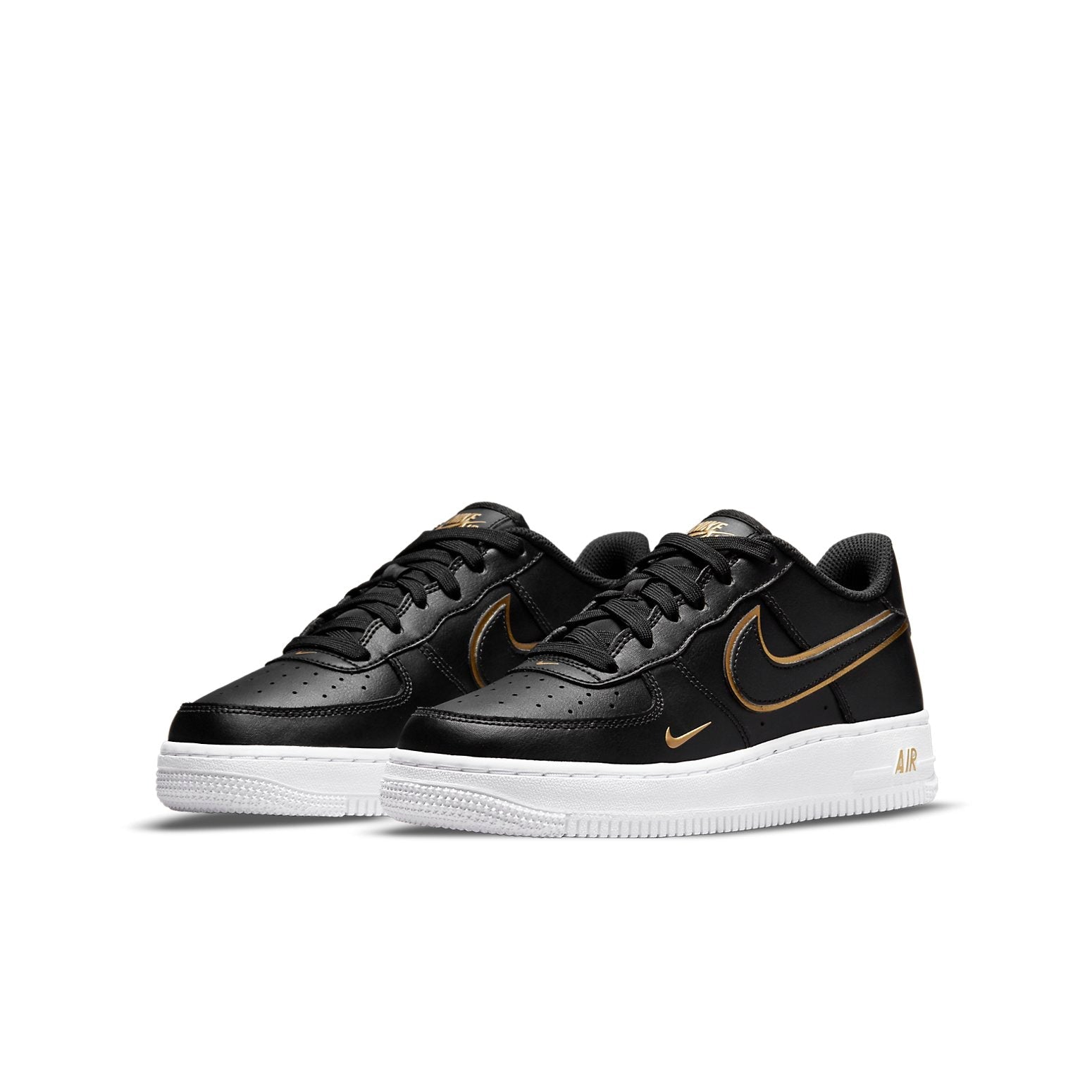 (GS) Nike Air Force 1 LV8 'Black Metallic Gold' DM3322-001