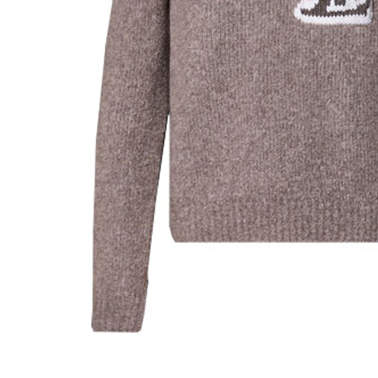 LOUIS VUITTON Wool Blend Crewneck Sweater 'Lava Smoke' 1AF326