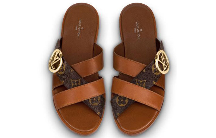 (WMNS) LOUIS VUITTON LV Horizon Line Sandals 'Brown' 1A5BHZ
