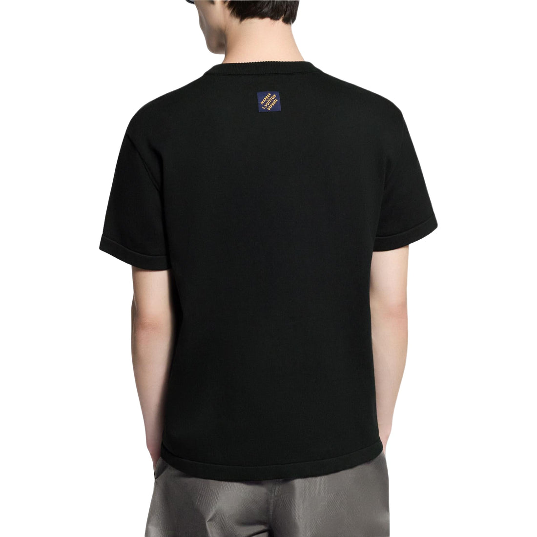 LOUIS VUITTON Short-Sleeved Intarsia Crewneck T-shirt 'Intarsia Mushroom' 1AJBUX