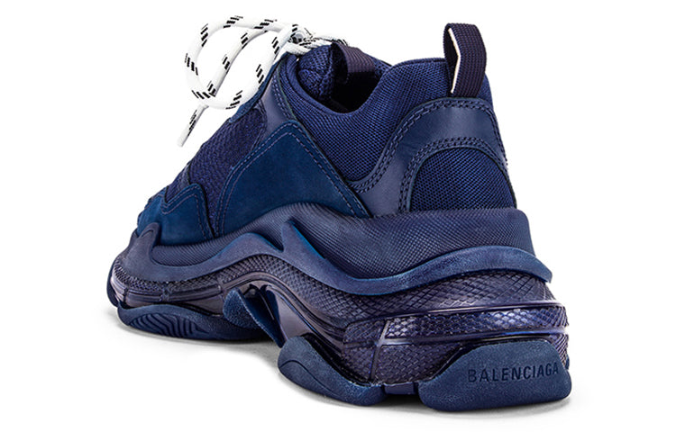 (WMNS) Balenciaga Triple S Clunky Shoes Navy 544351W09O14107 #