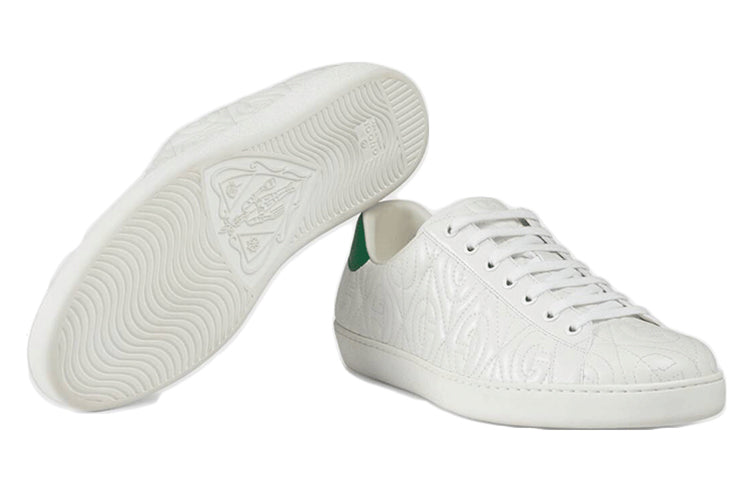 Gucci Ace G 'Rhombus White' 598833-0R0A0-9063
