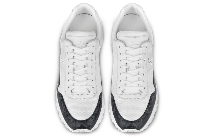 LOUIS VUITTON Run Away Sneakers 'White with Black Monogram' 1A7UMS