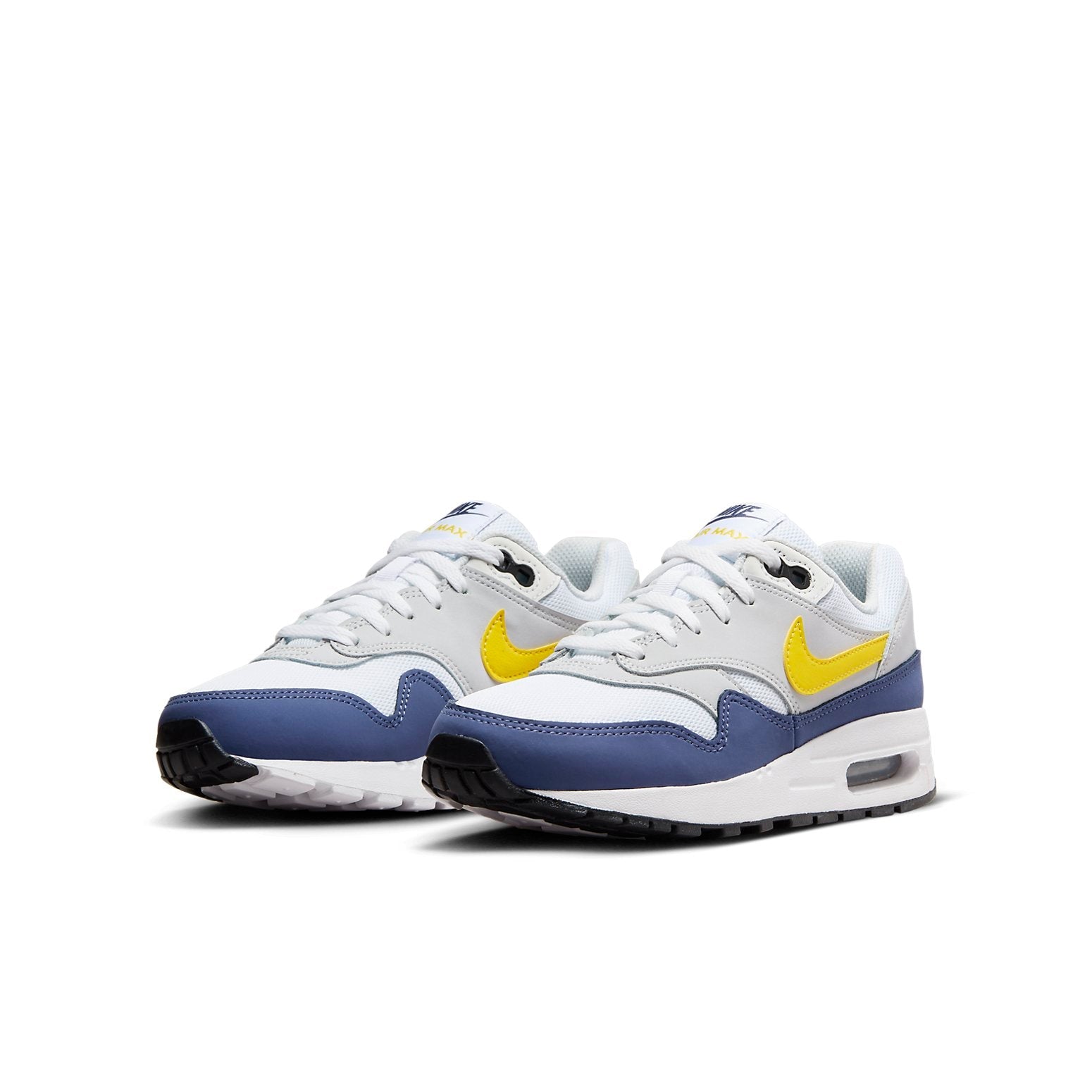 (GS) Nike Air Max 1 'White Yellow Blue' DZ3307-107