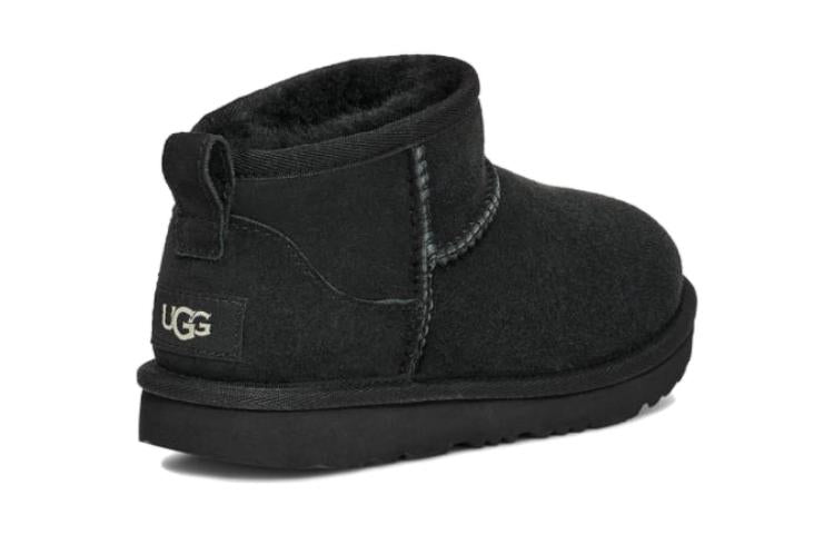 (GS) UGG Classic Ultra Mini Boot 'Black' 1130750K-BLK