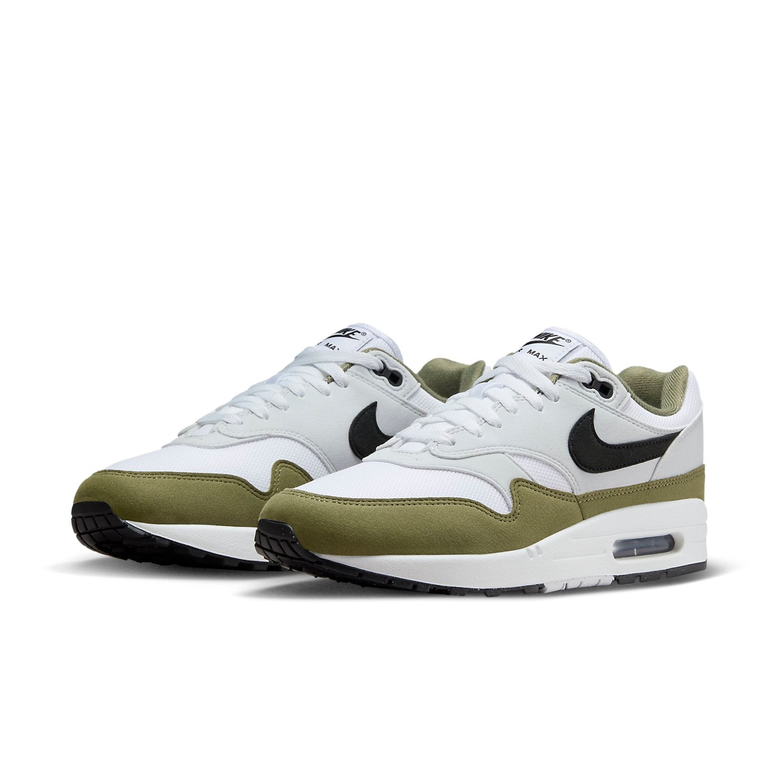Nike Air Max 1 'White Black Medium Olive' FD9082-102