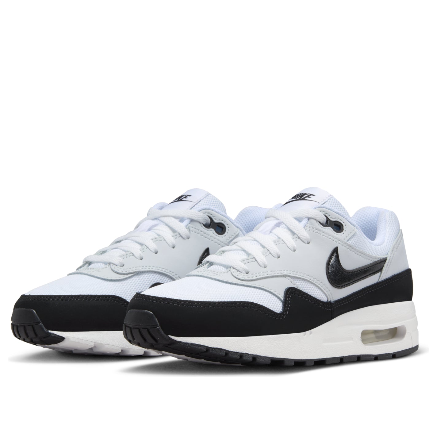(GS) Nike Air Max 1 'White Pure Platinum Black' DZ3307-106