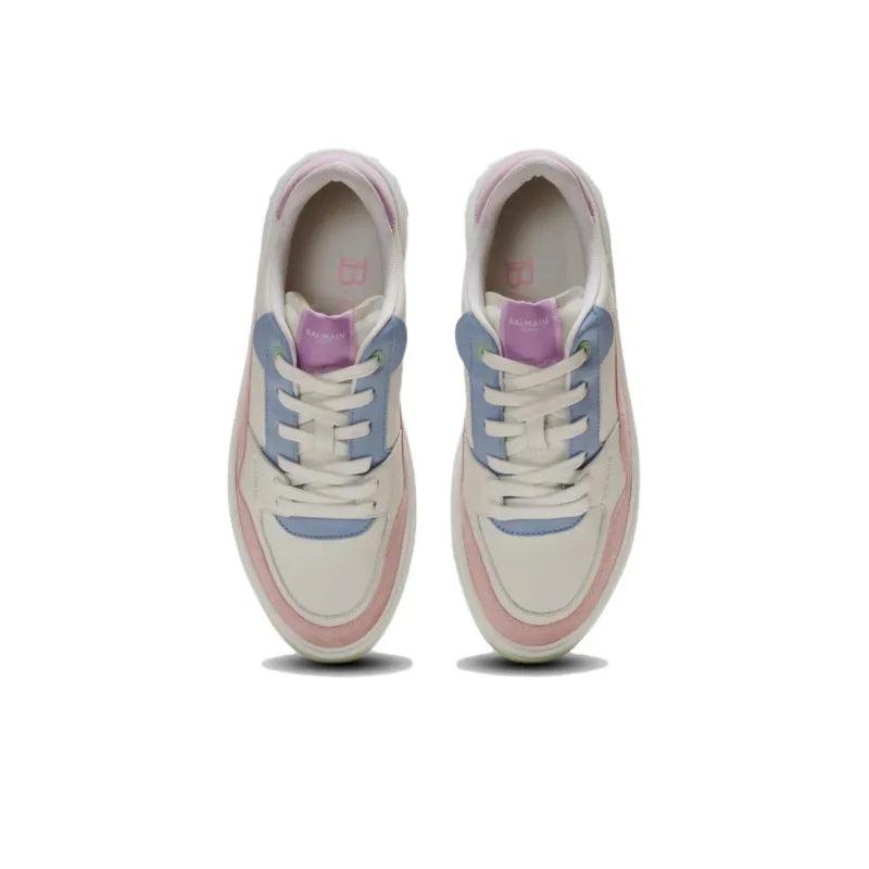 BALMAIN B-Court Flip Leather Sneakers