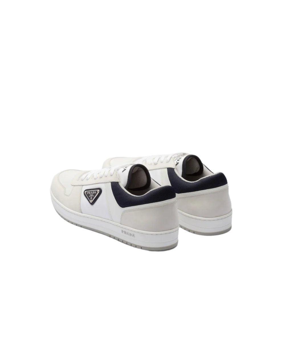 Prada Downtown Re-Nylon sneakers 'White/Beige/Black'