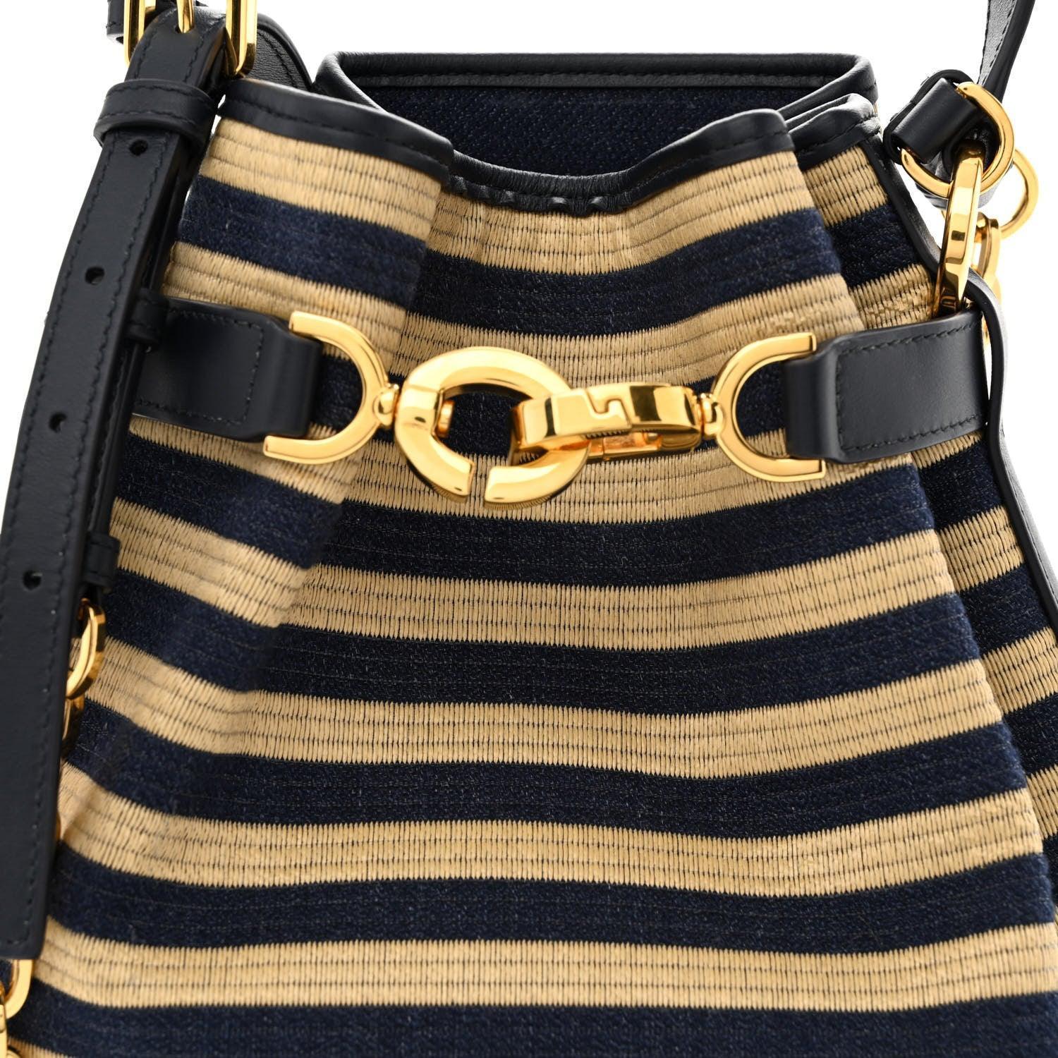 Chiristian Dior C'est Dior Bag Medium Hand Shoulder Bag Raffia Natural