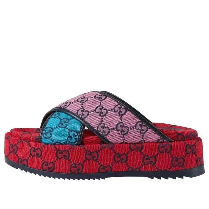 WMNS) Gucci GG Platform Sandal 'Multicolor